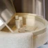 YOME Sminkbordsset - Off White - Lyxigt runt sminkbord - Bild 8